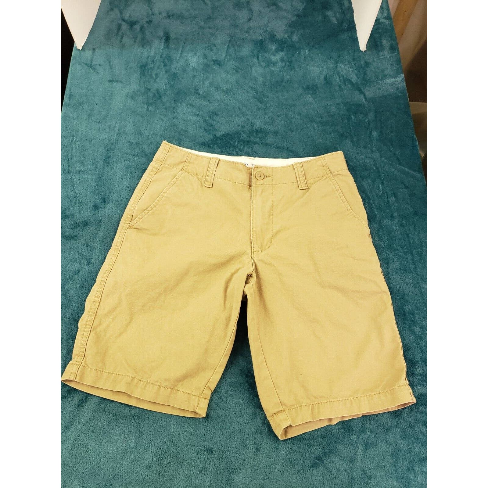 Old Navy Mens Beige Chino Bermuda Shorts Sz 29 Casual 100% Cotton Khaki